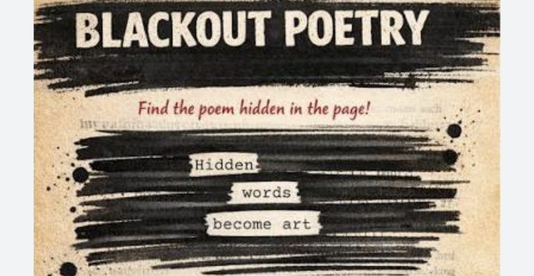 Zbirka poezije zatamnjenja na engleskom jeziku 3.a razreda: Blackout poetry